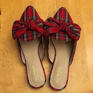 Isaac Mizrahi PLAID slides size 8